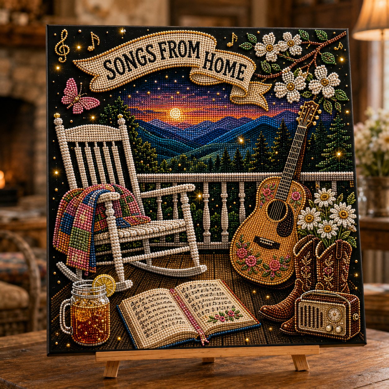 🎤 Premium 3D Pearl Dolly Country Music Tribute Art Kit | Luxury Flocked Canvas with Scratch-Resistant Non-Fading Acrylic Resin Pearls & Faceted Drills DIY Keepsake Decor 💎✨