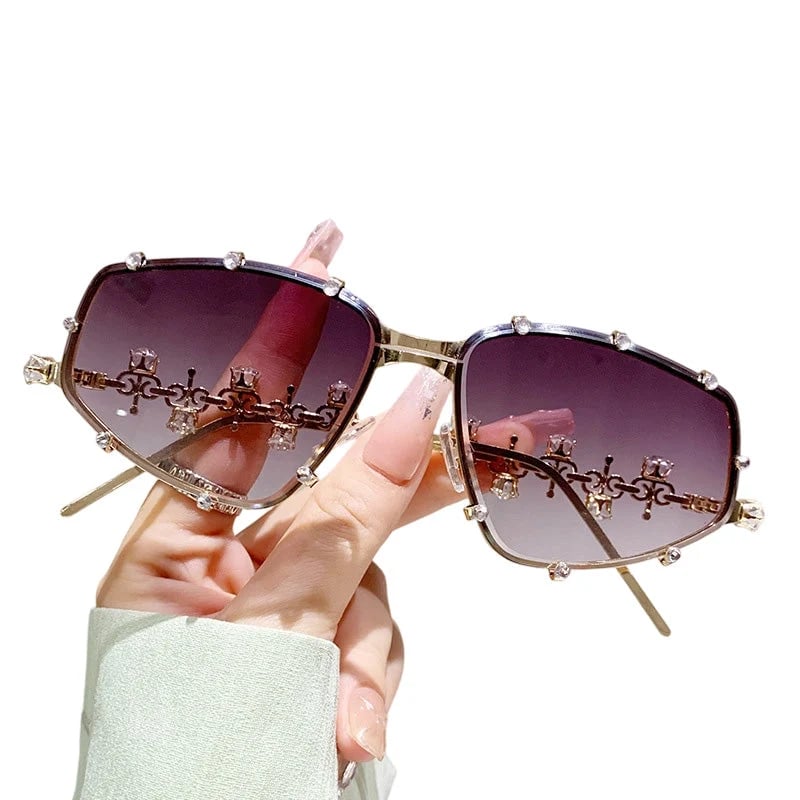📍📢📢40% OFF !! ⏰Chic Sunglasses with Rhinestone Accents for Women