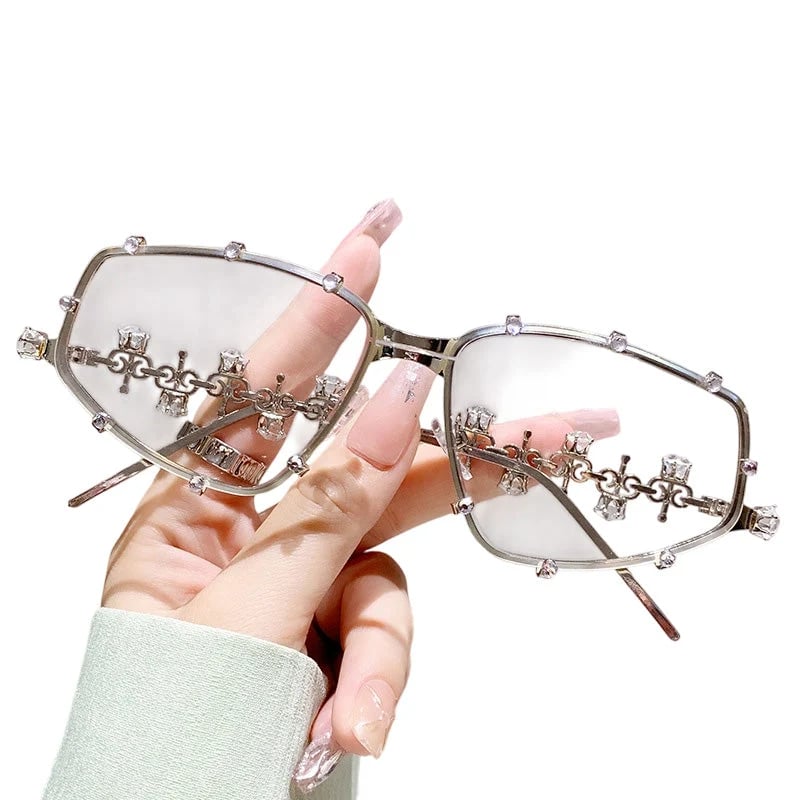 📍📢📢40% OFF !! ⏰Chic Sunglasses with Rhinestone Accents for Women
