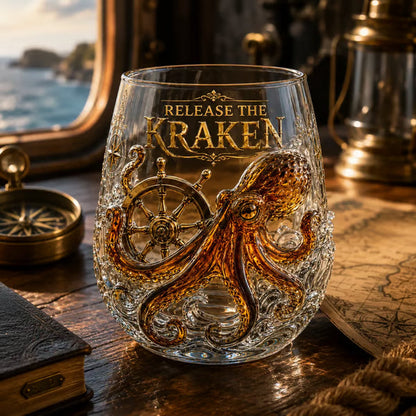 🌊 7-Piece Legendary Ocean Treasure Crystal Set for Whiskey Lovers & Home Bar Collectors ⚓✨