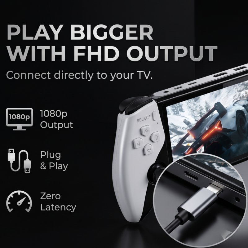 🎄Christmas Sale 40% OFF🎁 Toveq Retro Handheld Game Console with HD 5-inch IPS Screen over 20,000 Games