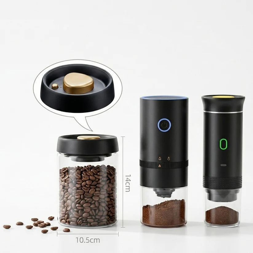 Portable Espresso Coffee Maker – 15-Bar Rechargeable Travel Coffee Machine