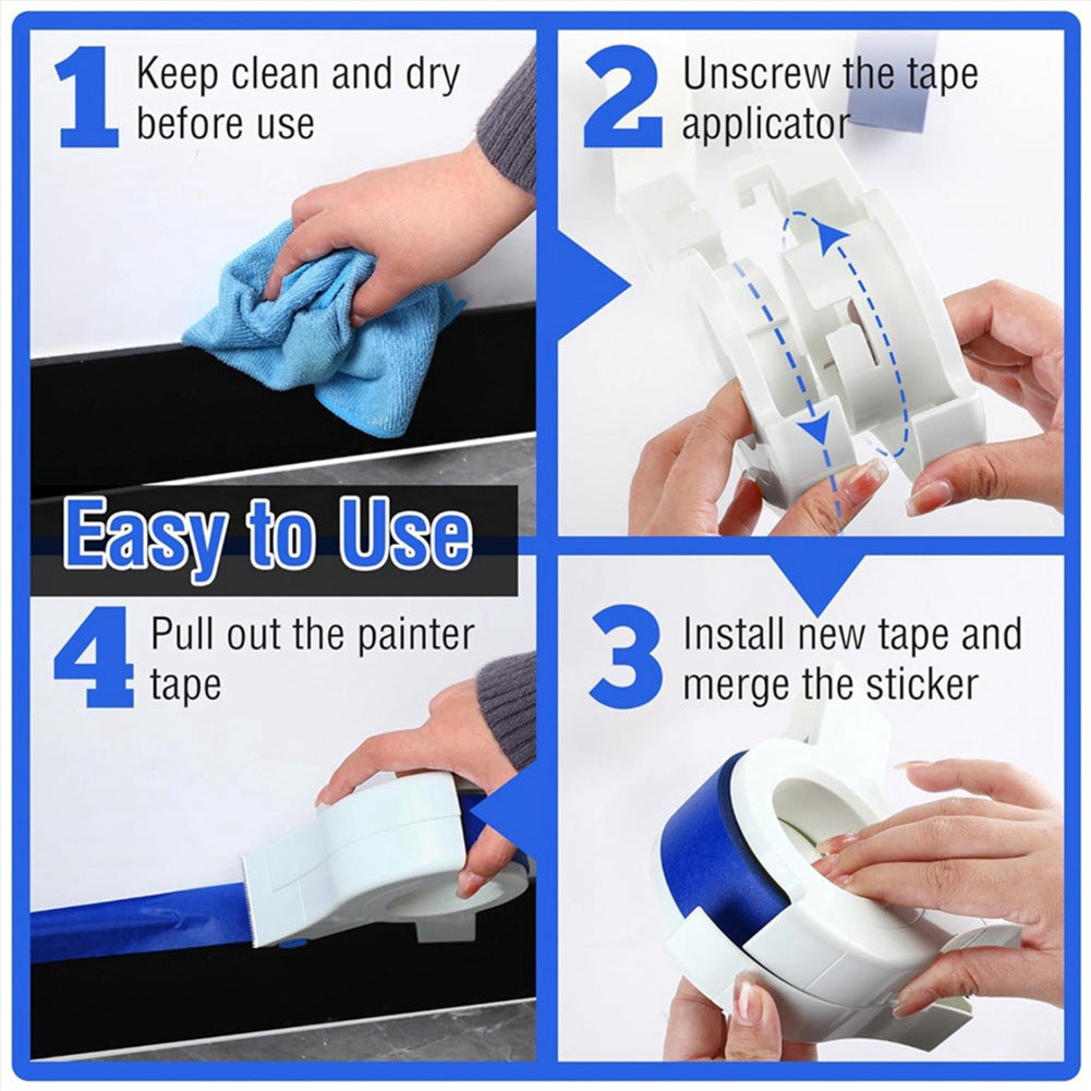 ⏳Limited-time 50% off⏰-⏱️High-efficiency Painter Masking Tape Applicator 🎨