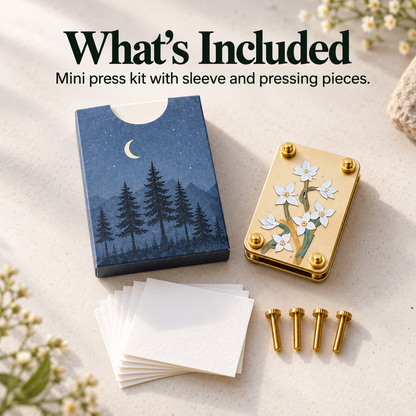 ✨Mini Embossing Tool | Small Portable Pocket-Sized Embosser🌸(Includes 20 Sheets of Paper and a Wrench)