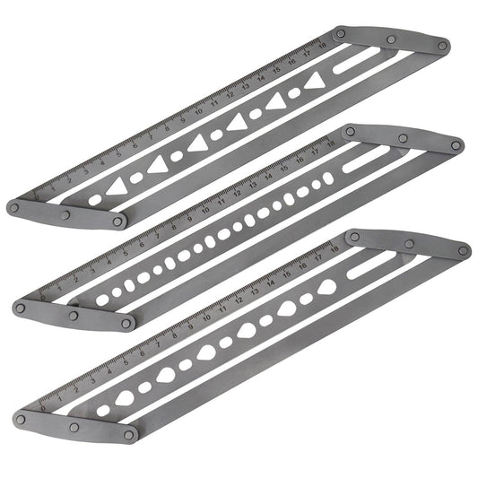 🎖️Adjustable Leather Belt Hole Punch | Stainless Steel Ruler Tool for Belts & Straps