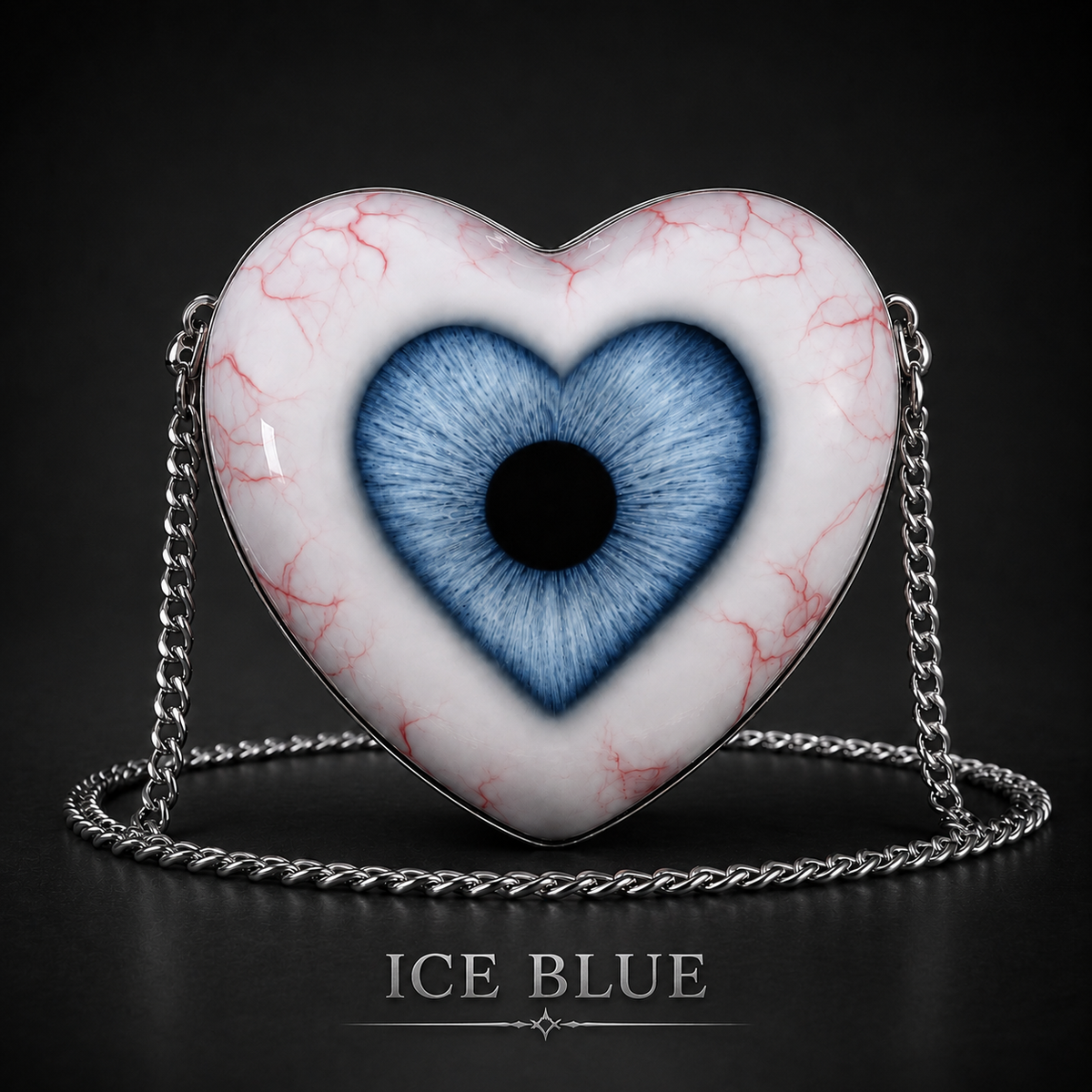 Gothic Heart Eye Statement Crossbody Bag