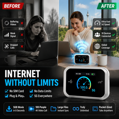 2026 HOT SALE50K+ SOLD! 50% OFF! Mobile Hotspot – Portable WiFi, full coverage anywhere. No contract, no setup. Stay connected on the go!