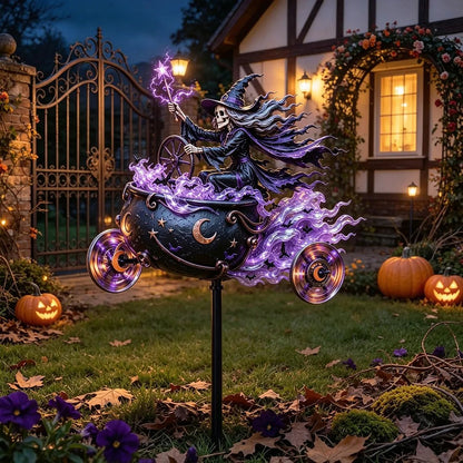 🎃 Halloween Motorcycle Garden Windmill 🏍