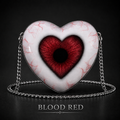 Gothic Heart Eye Statement Crossbody Bag