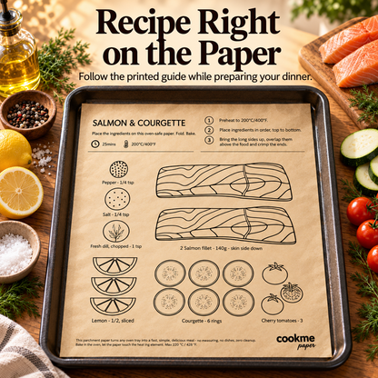 🍗Baking Paper Printed with Recipes—Making Baking Easy and Mess-Free! 👩‍🍳