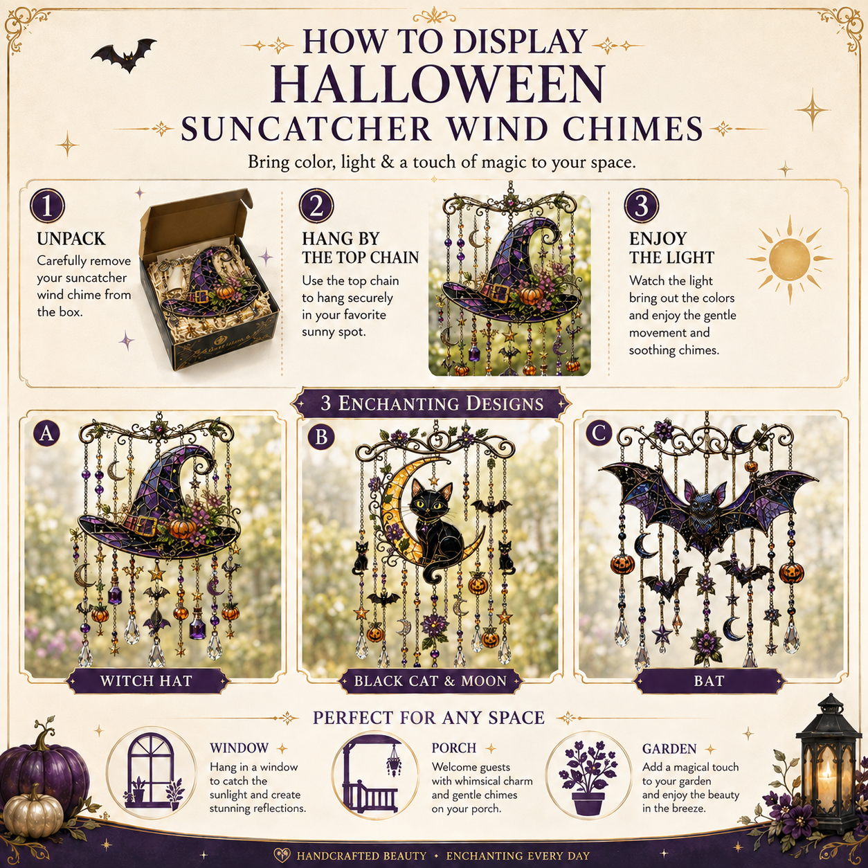 🔥🎃Halloween Suncatcher Wind Chime