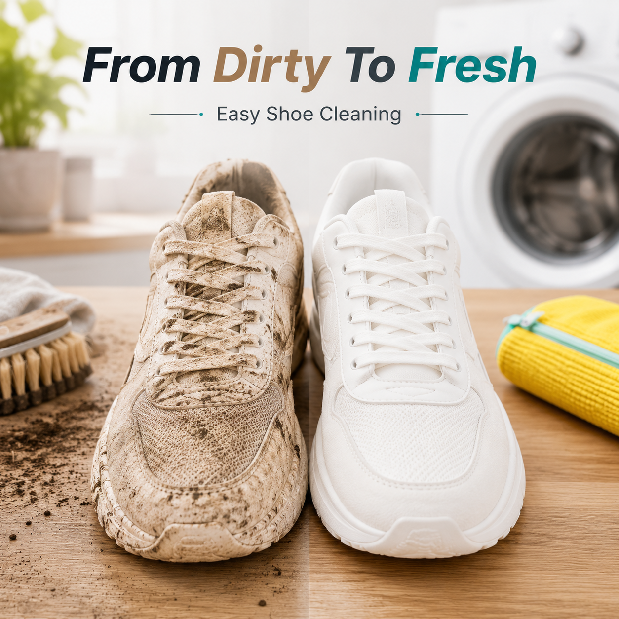 No-Scrub Shoe Washing Bag 👟– Clean & Protect Your Sneakers In The Washing Machine