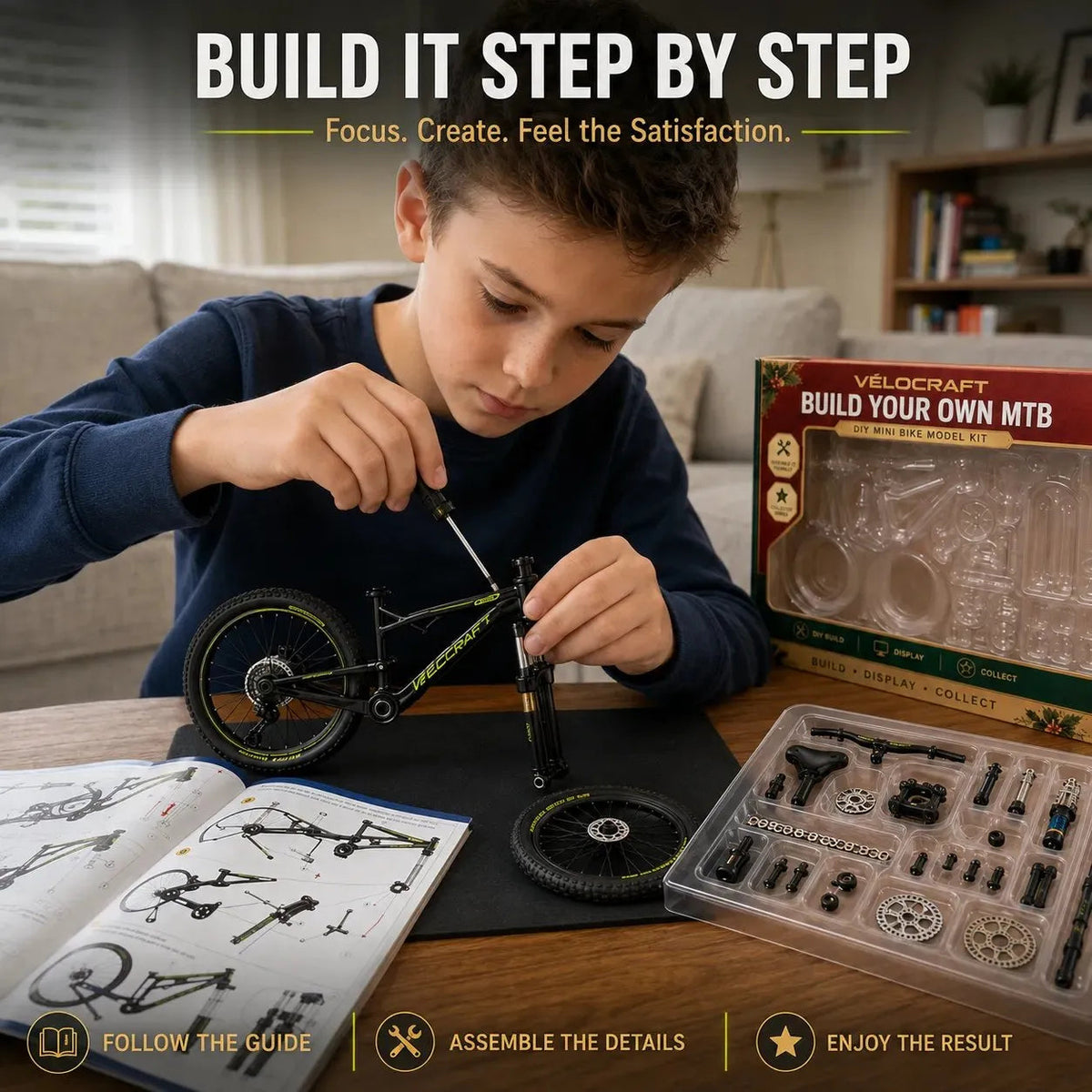 🚲 DIY Mountain Bike Model Kit | Build, Display & Collect