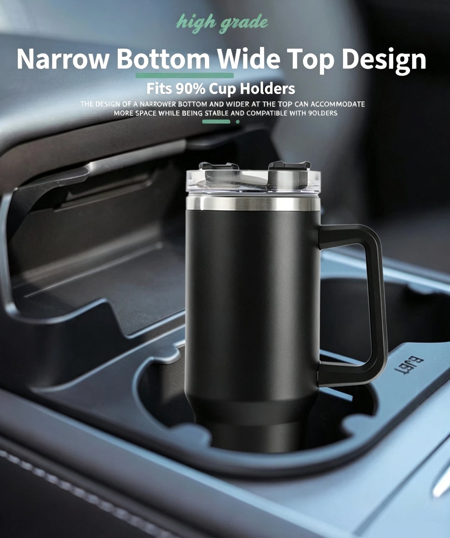40oz Stainless Steel Ice Cup With Straw