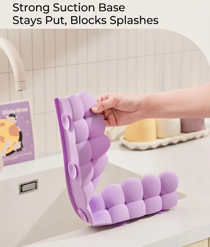 🚰✨ Silicone Sink Splash Guard – Keep Countertops Dry & Mess-Free with This Faucet Water Catcher! 💦