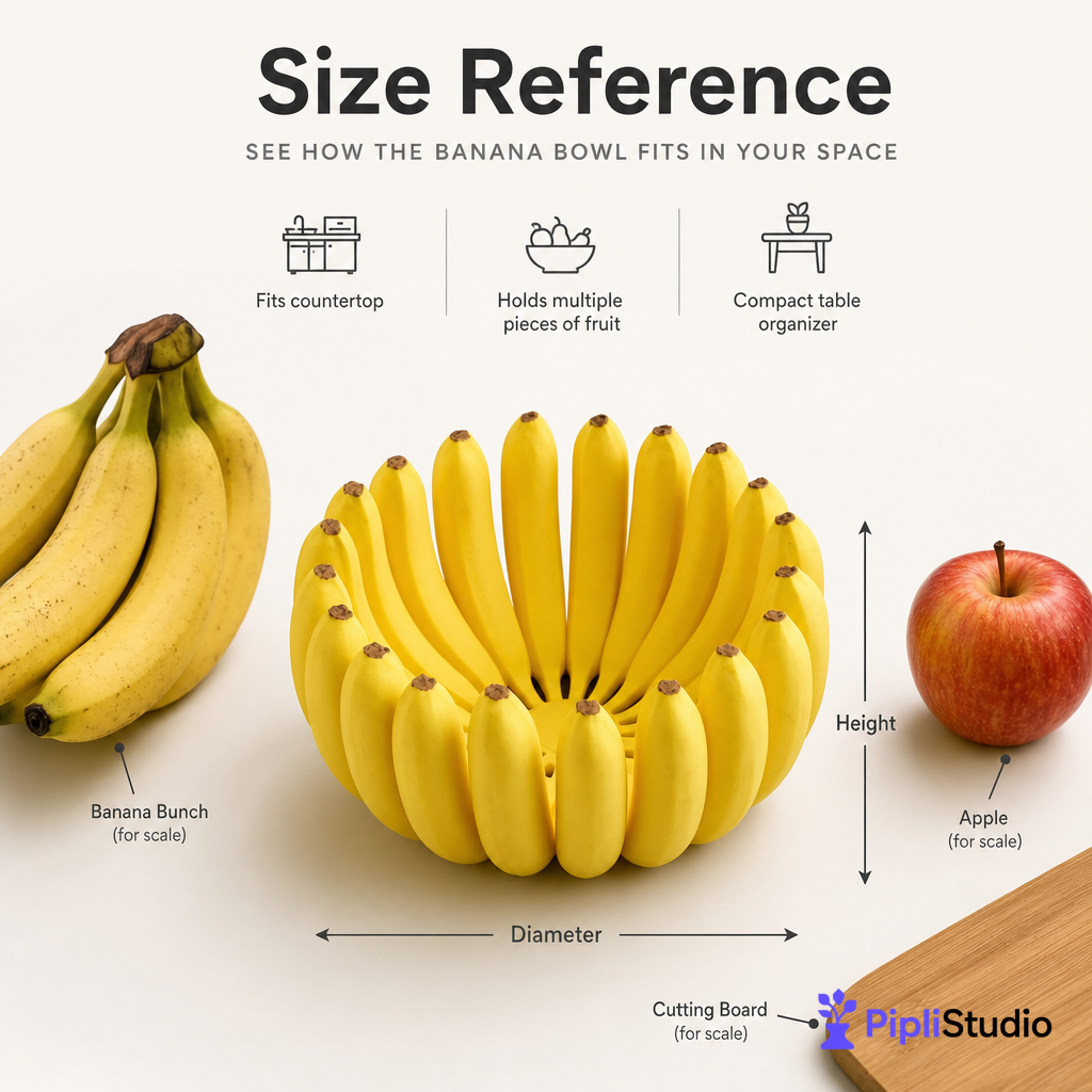 Banana Bowl – Fruit, Vegetable Storage Container & Organizer