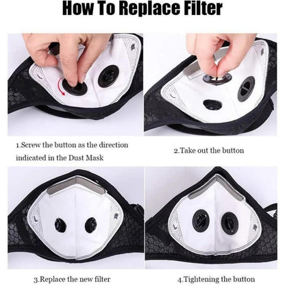 😷Reusable Carbon Filter Dust Mask – Built for Active Lifestyles