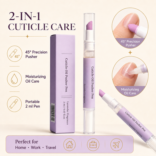 🔥Limited Time 49% OFF | Cuticle Remover Pen Set with Cuticle Oil, Portable Cuticle Softener for Home DIY & Professional Nail Salon Manicure