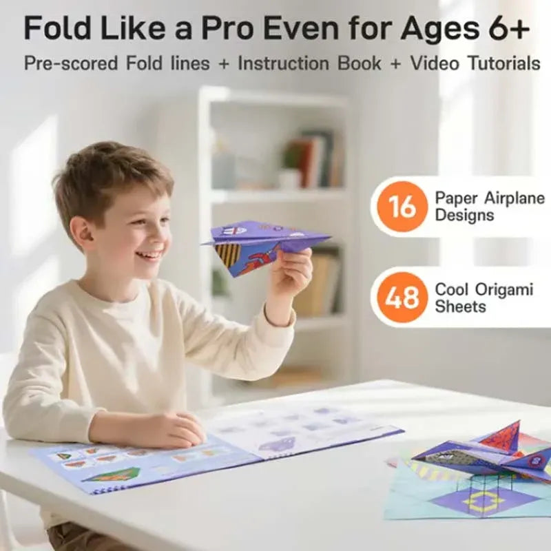 ⏰Creative DIY Paper Airplane Set For Kids