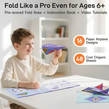 ⏰Creative DIY Paper Airplane Set For Kids
