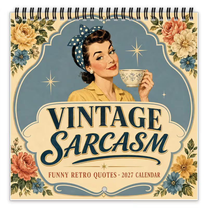 🔥Black Friday Deal｜2027 Fun Retro-Style Satirical Wall Calendar