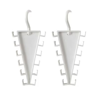 ✨ 12-Hook V-Shaped Closet Organizer – Save Space & Keep Accessories Tidy