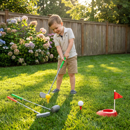 Kids Golf Set with Adjustable Clubs – Perfect for Backyard Play