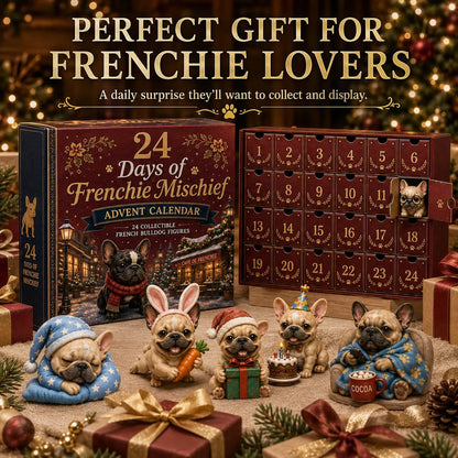 🐶 24-Day French Bulldog Christmas Advent Calendar | 24 Unique Collectible Frenchie Characters with Different Outfits, Personalities & Daily Holiday Surprises 🎄✨