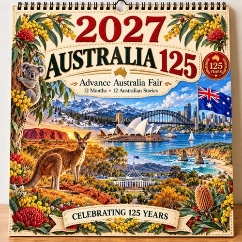 🔥🦘- 2027 Australia 125th Anniversary Wall Calendar 🐨
