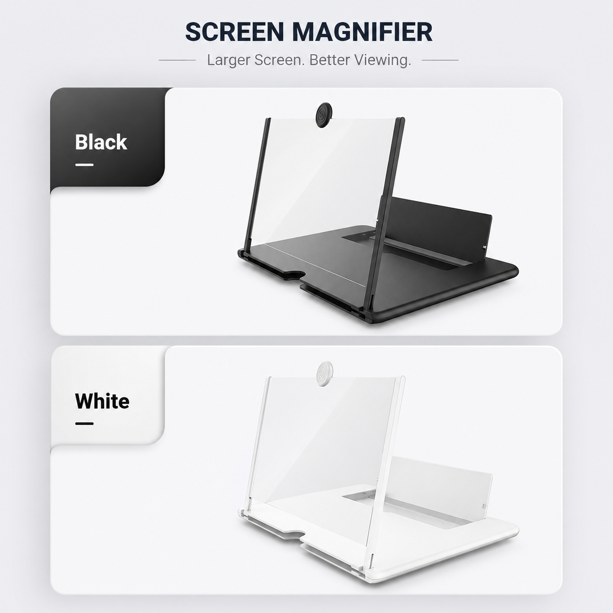 👁️ 3D HD Phone Screen Enlarger – Foldable Eye-Protection Magnifier Stand for Videos & Gaming 📱✨