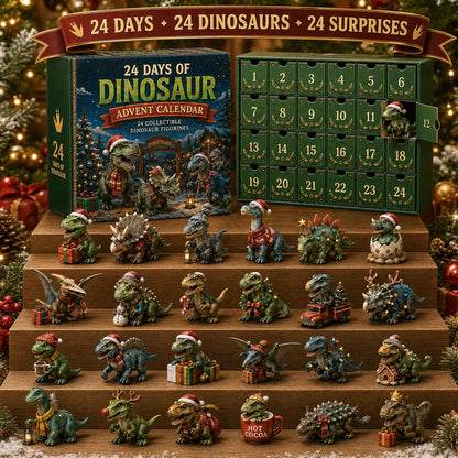 🦖 24 Days of Dinosaur Christmas Advent Calendar 2026 – 24 Collectible Dino Surprises