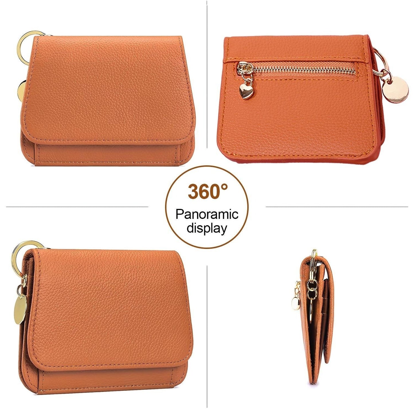 💖Hot 49% OFF🌹RFID Short Wallets for Women – Fashionable Card Holder with Key Ring & Coin Purse