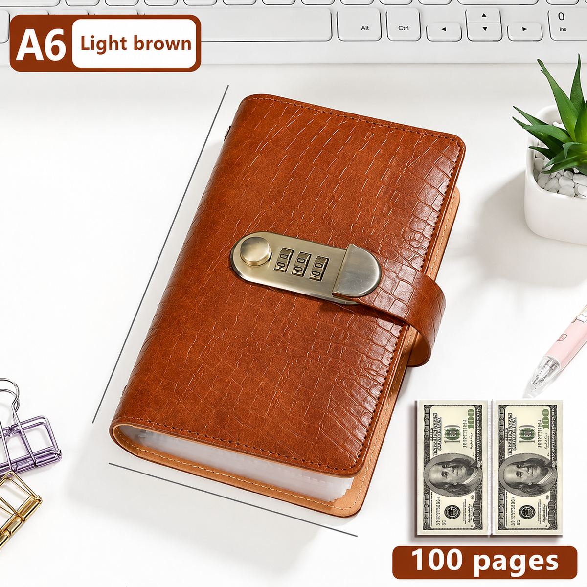 💶100 Transparent Pocket Currency Collectors Album