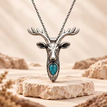Western Skull Pendant Necklace & Belt Clip