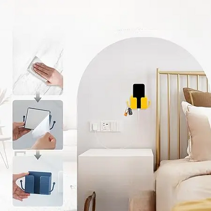 ✨Day Sale 50% OFF🎉Wall Mount Phone Holder Adhesive Wall Phone Mount Charging Stand and Remote
