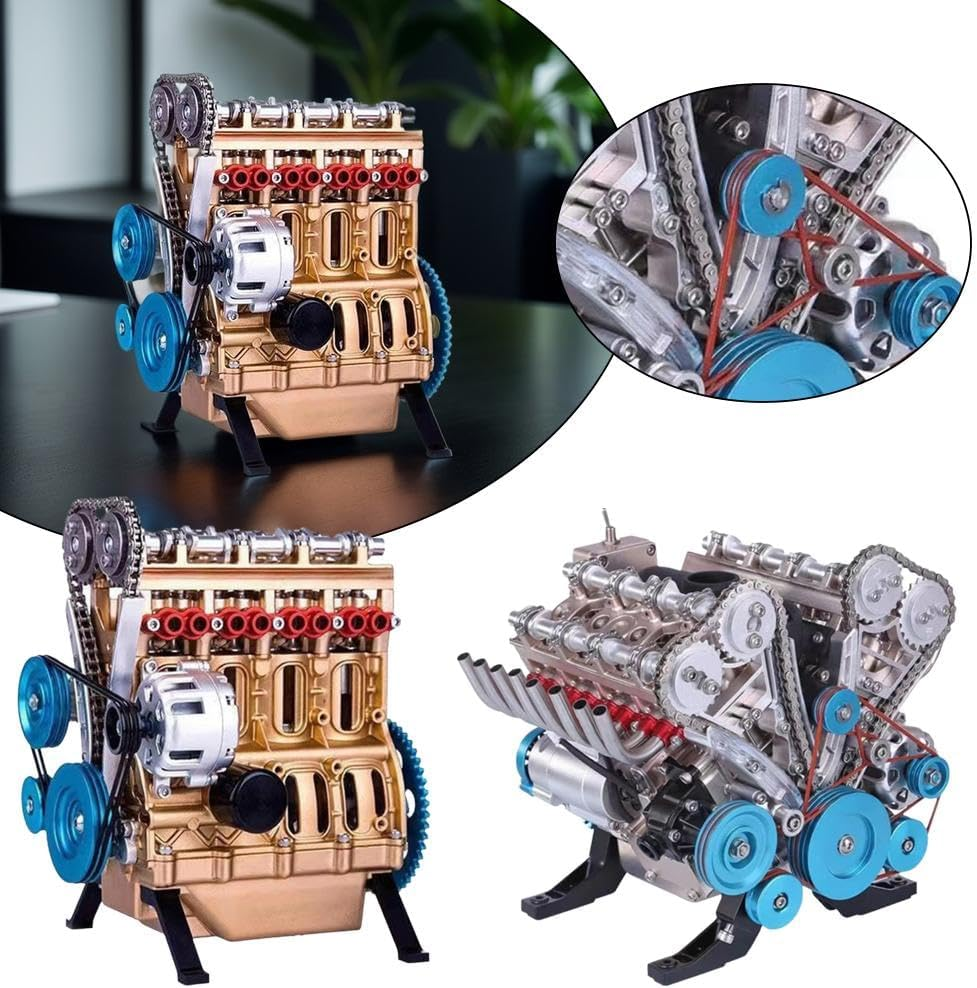 🏎️🛠️The Ultimate Desktop Masterpiece: Miniature V8 Small-Block Static Model Kit