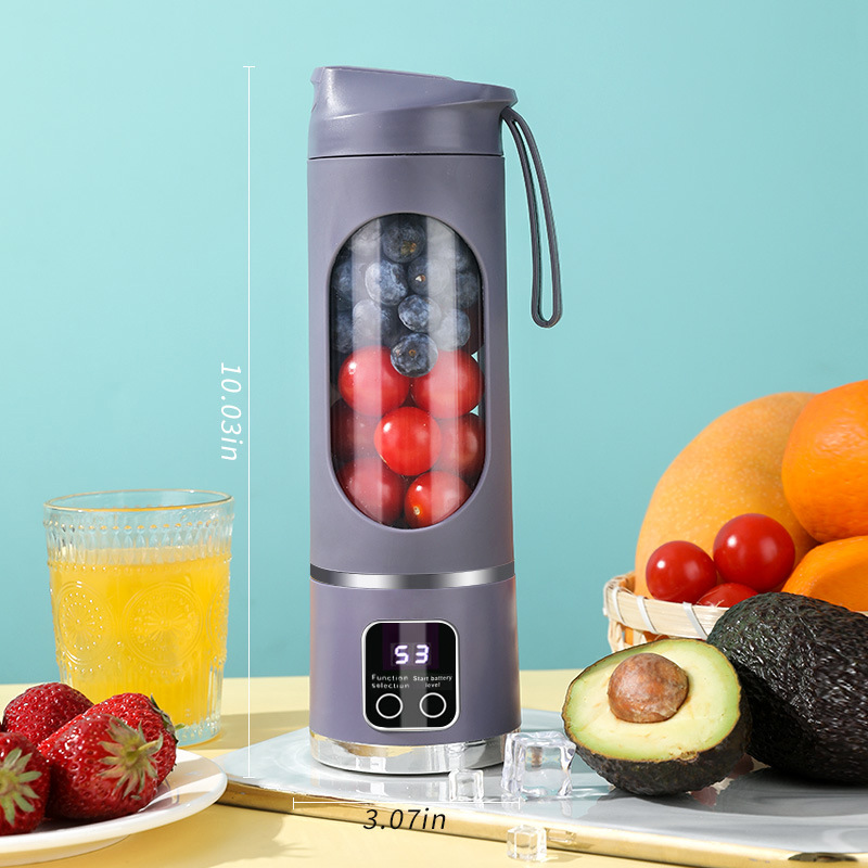 Portable USB Blender with LED Display - Perfect for Smoothies & Juices