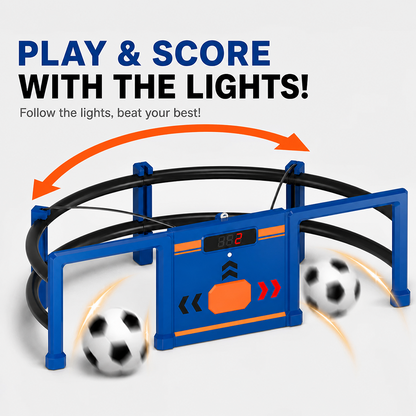 ⚽Soccer Round-About Interactive Soccer Training Game with Auto Scoring, LED Lights & Projector – Indoor & Outdoor Soccer Toy for Kids