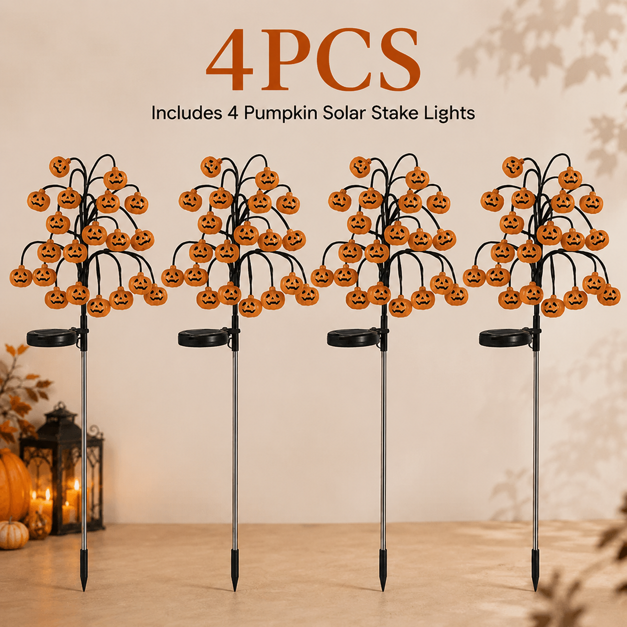 🔥🎃 Pumpkin Solar Stake Lights – Halloween Outdoor Yard Decor