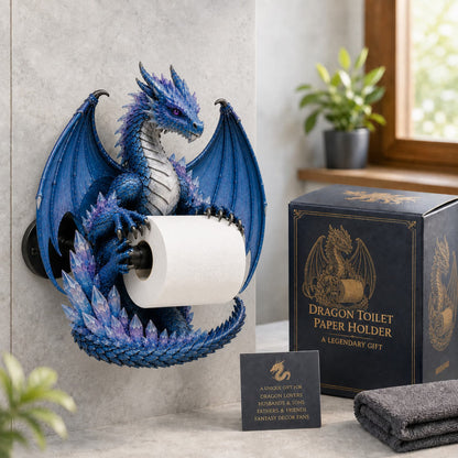 🔥LIMITED-TIME 50% OFF! ✨Crystal Dragon Toilet Paper Holder