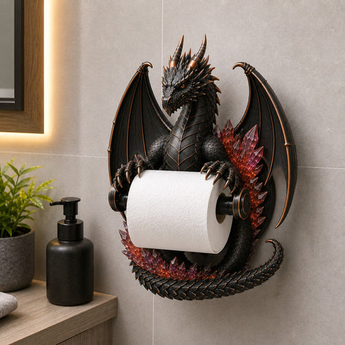 🔥LIMITED-TIME 50% OFF! ✨Crystal Dragon Toilet Paper Holder