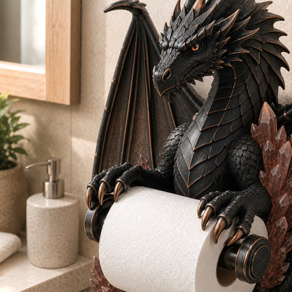 🔥LIMITED-TIME 50% OFF! ✨Crystal Dragon Toilet Paper Holder