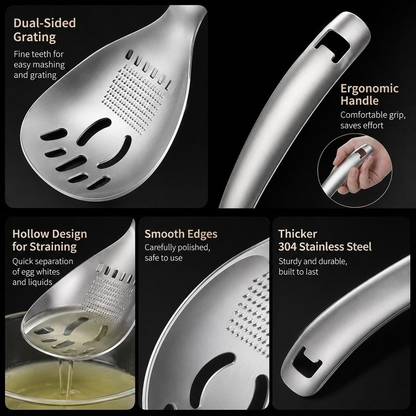 🍳304 Stainless Steel Multifunctional Spoon