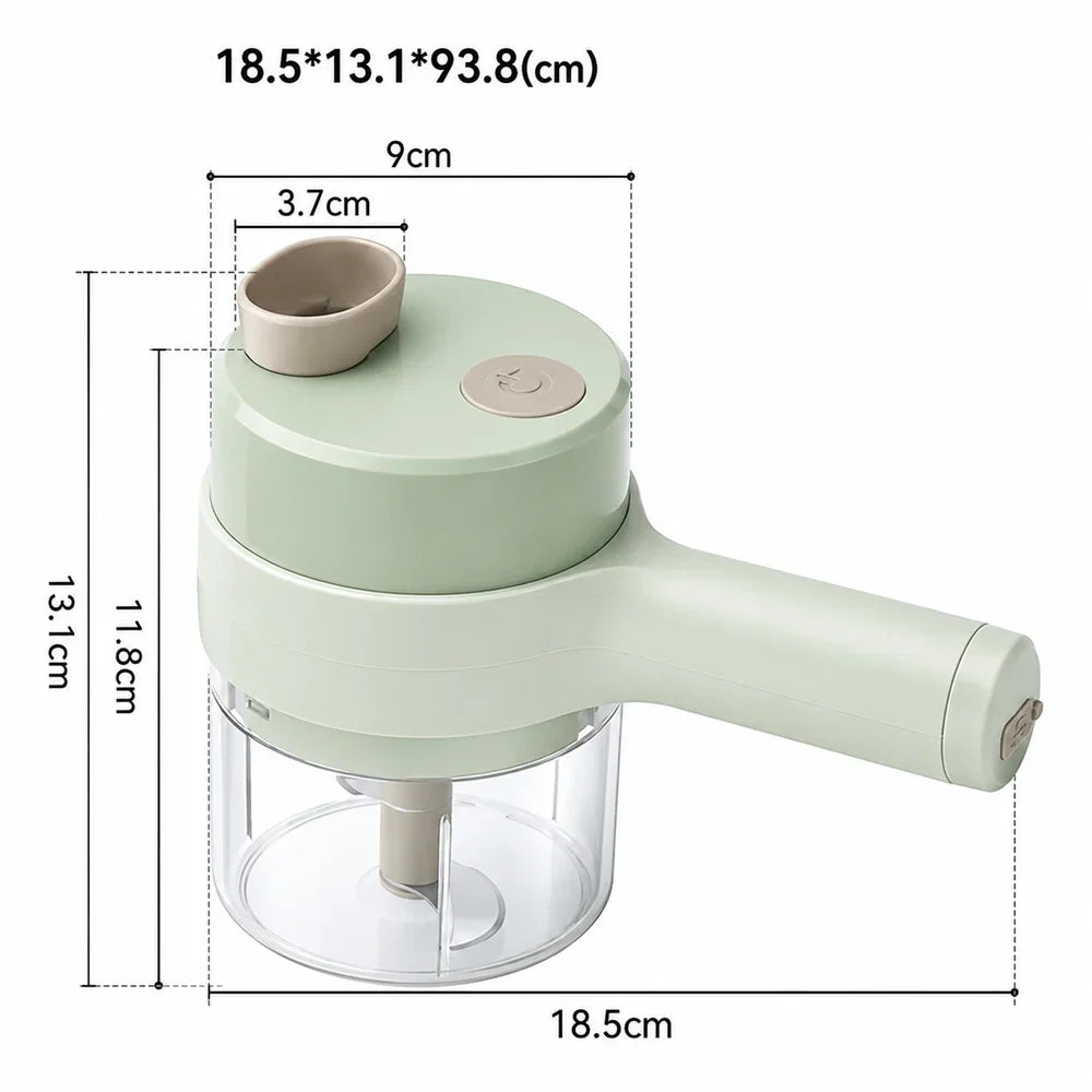 4-in-1 Handheld Electric Food Chopper