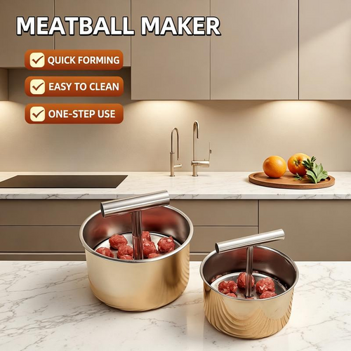 🎉 2026 Sale — Over 28,700 Sold!🍲Stainless Steel Meatball Mould 🍳