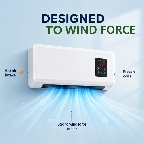 The First Ductless Portable AC Powered by Real Refrigerator Technology.