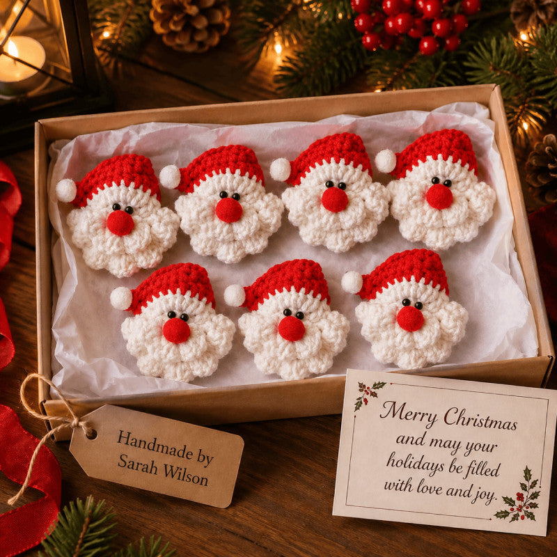 🎅 100% Handmade Crochet Santa Ornament (Sarah Wilson Handmade) - The Best Christmas Gift