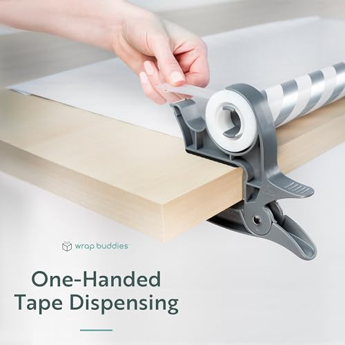 Wrap Buddies Tabletop Gift Wrapping Tool with Tape Dispenser