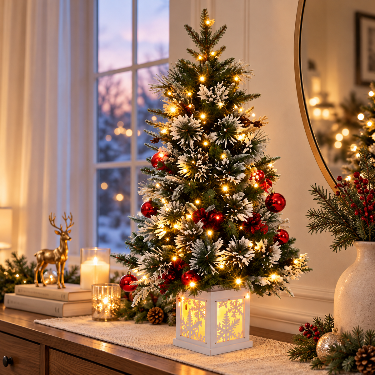 Artificial Christmas Tree 🎄✨ – Lush, Realistic Greenery for a Magical Holiday Home
