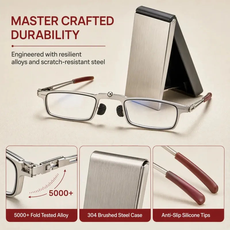 Portable Folding Pocket Reading Glasses